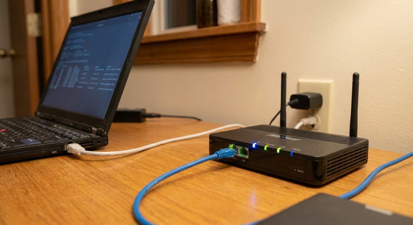 Home lab router and networking setup
